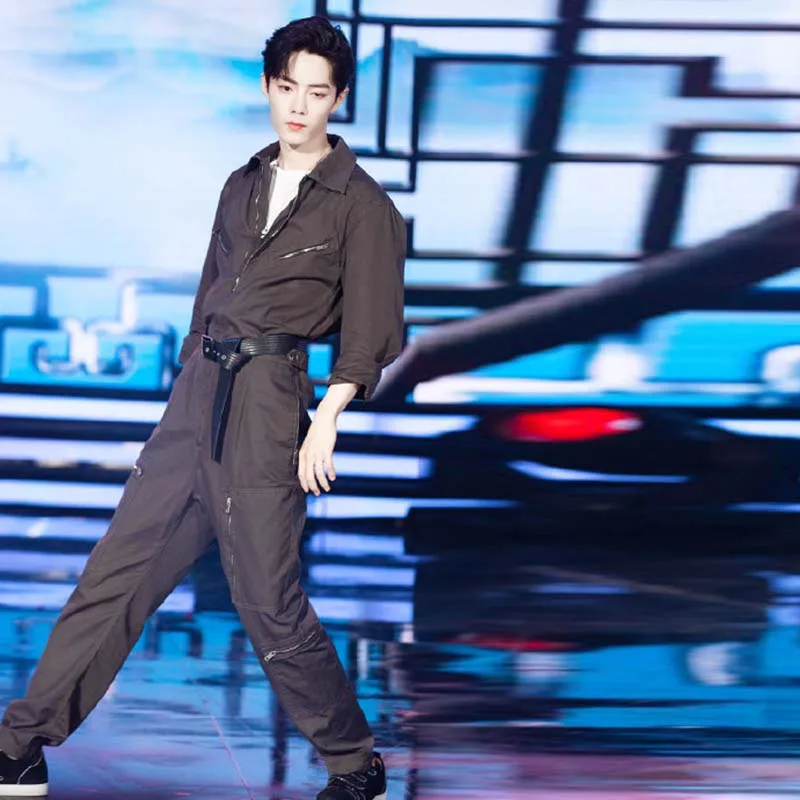 

YANGHAOYUSONG материковый Китай карманы хлопок Сафари стиль твердый саржевый среднего возраста все сезоны регулярные женские комбинезоны полная длина