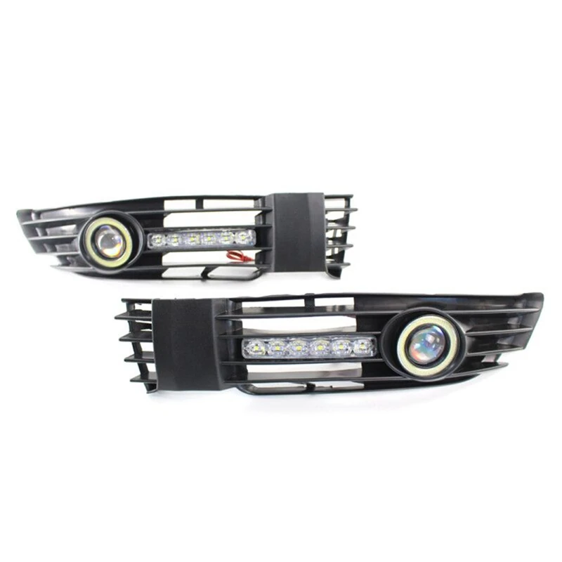 

Car Daytime Running Fog Light Grille Cover LED DRL For Passat B5 B5.5 2001-2005