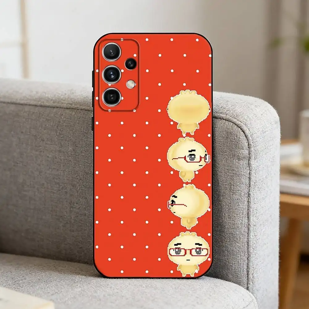 Фото Милый чехол для телефона A-Angyeongmandu K Dumpling для Samsung S25, S24, S21, S22, S23, S30, Ultra, S20, Plus, FE, Note, 10, 9, 5G, черный №4