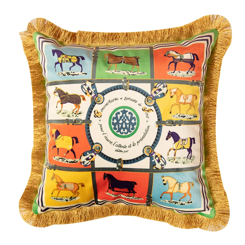 

Роскошная супермягкая розовая искусственная наволочка, двухсторонняя Бархатная подушка с кисточкой для гостиной, дивана