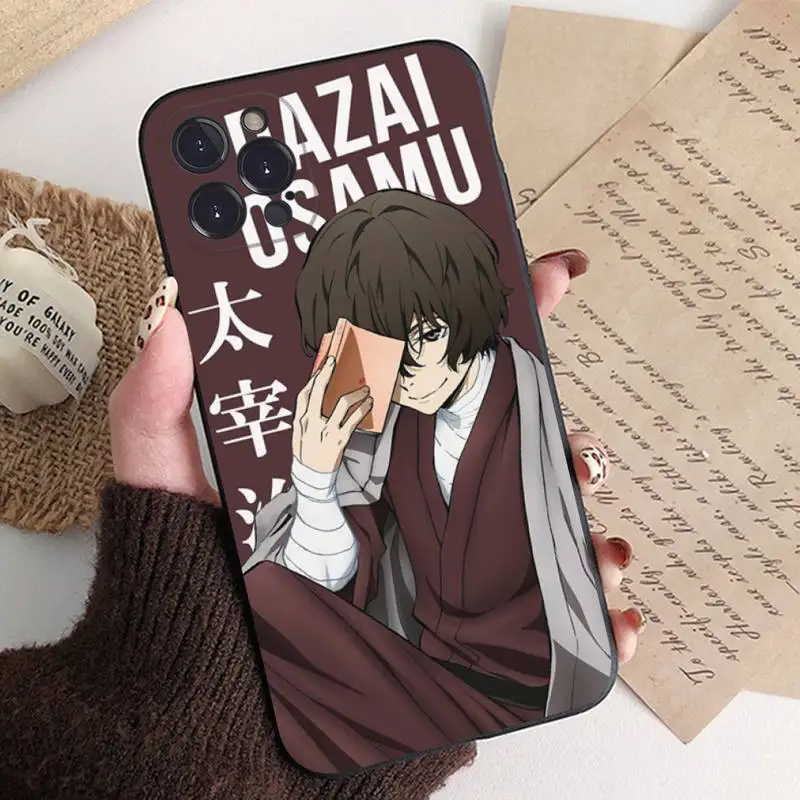 Anime Bungou Stray Dogs Dazai Osamu Phone Case For iPhone 8 7 6 6S Plus X SE 2020 XR XS 14 11 12 13 Mini Pro Max Mobile Case images - 6