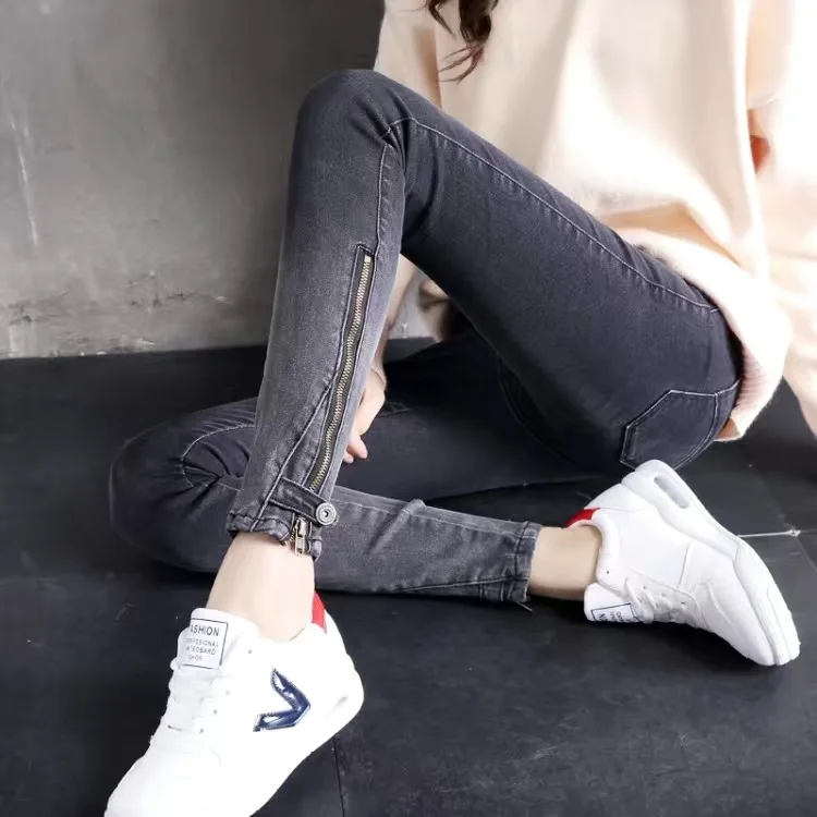 

Белые джинсы Mom для женщин, черные шаровары с высокой талией, джинсовые брюки 2022, корейская мода, уличная одежда, стрейчевая женская одежда