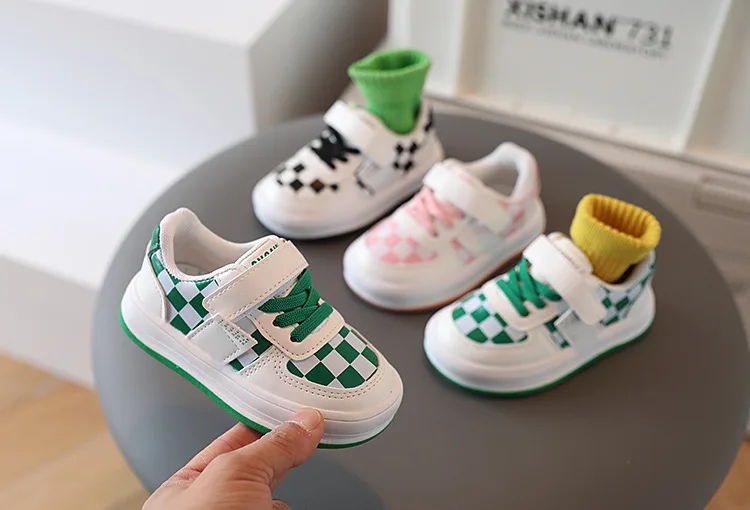 Baby Girl Shoes 1-6 Years Old Boy Skate Shoes Small White Shoes Non-slip Soft Bottom Baby Casual Shoes Toddler Shoes enlarge