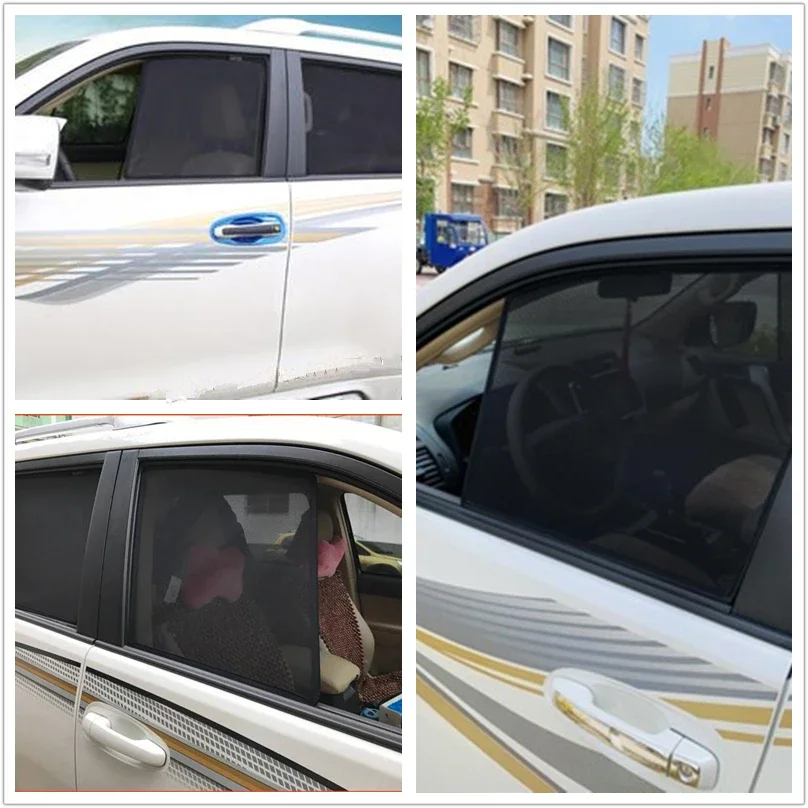 Автомобильный солнцезащитный козырек с магнитной сеткой на лобовое стекло для