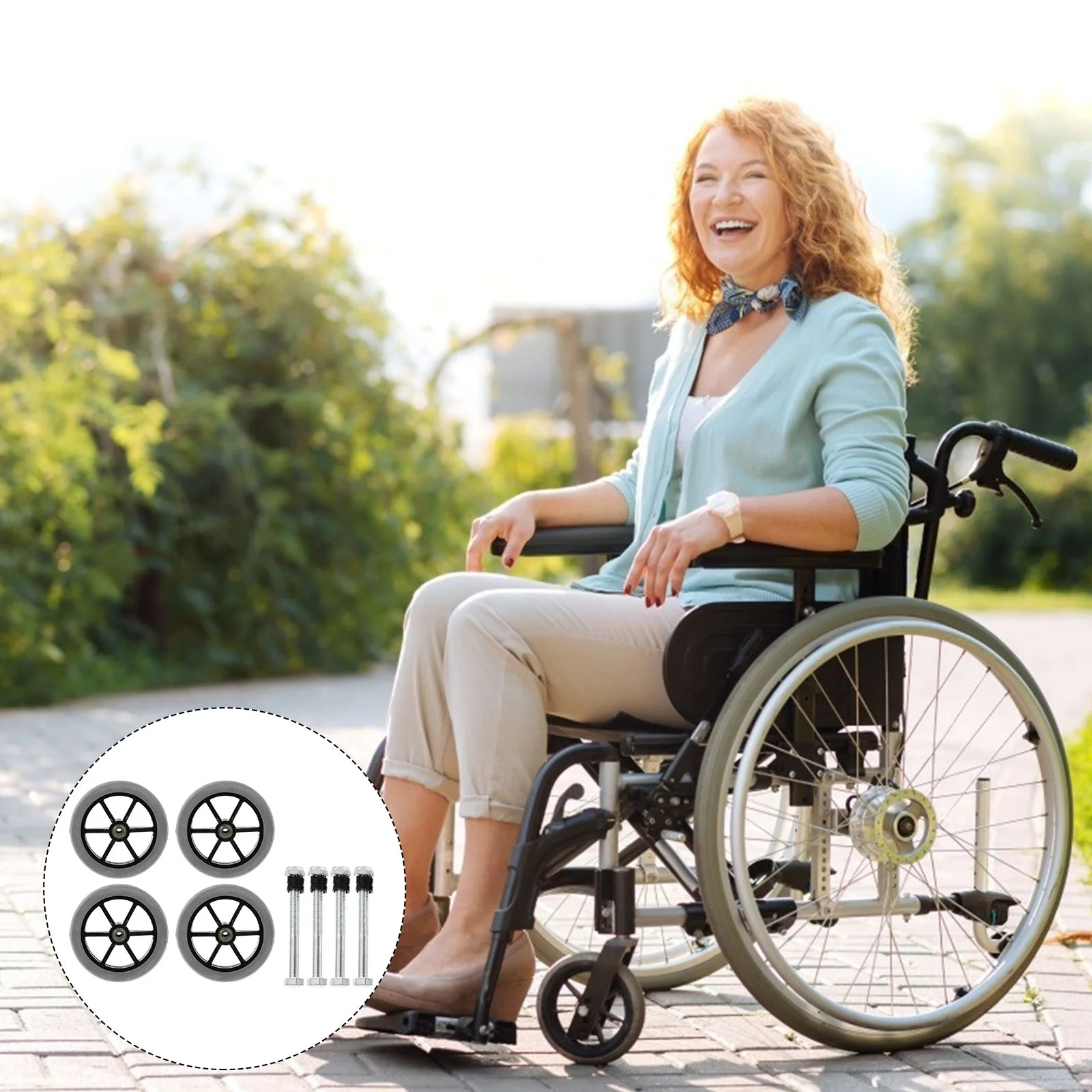 

Wheelchair Accessories Portable Replacement Wheelchairs Wheels Supplies Walker Universal