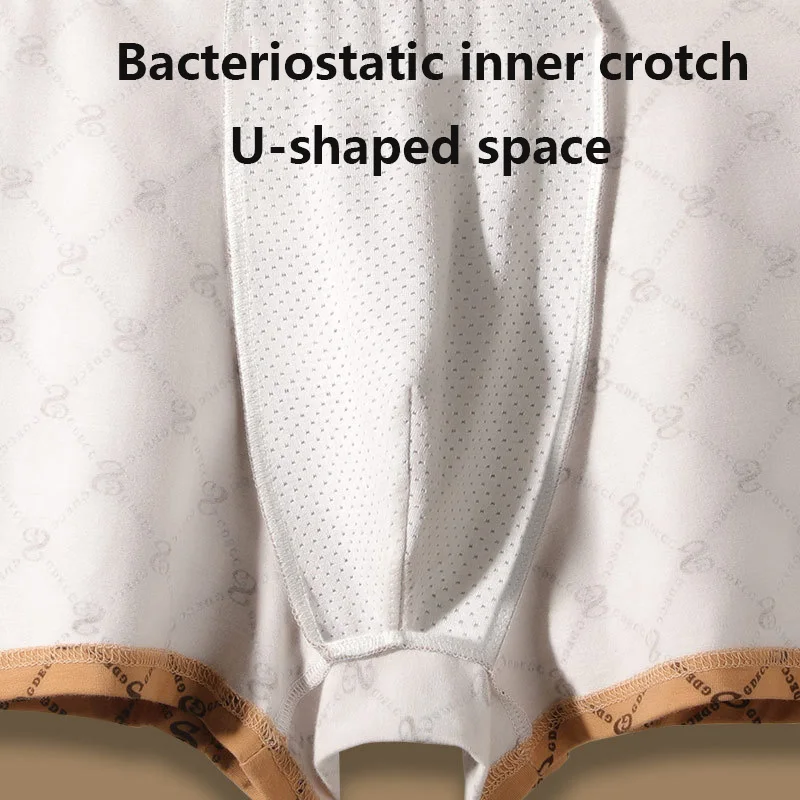 2023 Brand Men's Boxer Panties Graphene 3A Antibacterial Pure Cotton Panties Hygroscopic And Breathable Elastic  Men's Panties