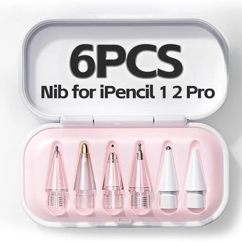 Сменные наконечники для карандаша Apple Pencil 1/2th iPencil Pro 2B мягкие iPad Mini стилус 4/6