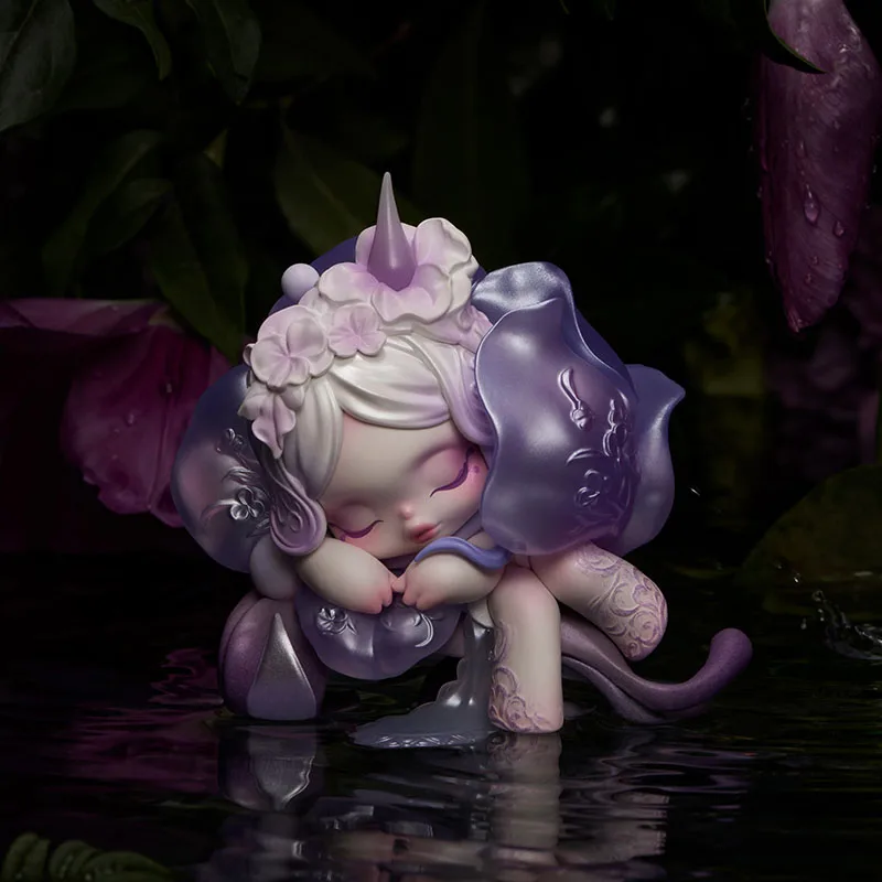Фото Новая оригинальная коллекционная фигурка POP MART SKULLPANDA Petals in Four Acts Series, ПВХ-кукла, брелок, модная игрушка, загадочная коробка, фигурка-сюрприз №5