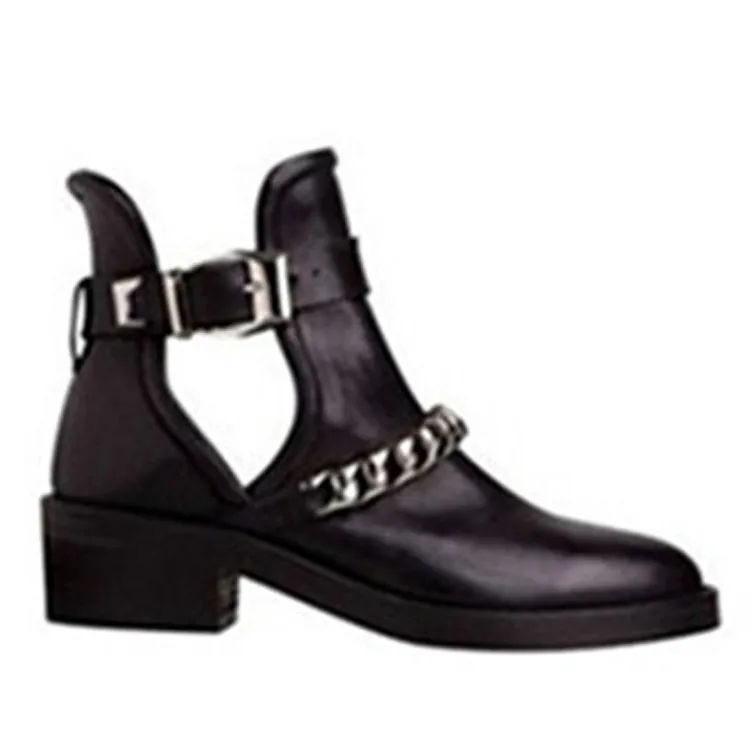 

Женские демисезонные ботинки на толстой подошве с круглым носком в британском стиле ботинки мартинсы на среднем каблуке