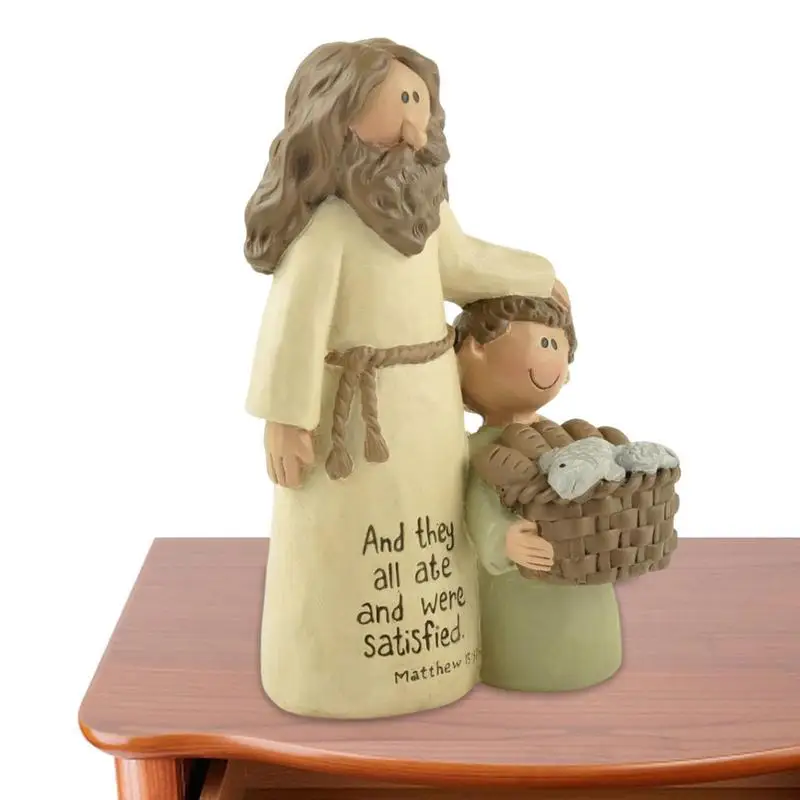 Небольшие религиозные статуи «хороший пастушник», внутренняя и наружная маленькая статуя для рождества, Пасхи, Нового года, сада, двора Небольшие религиозные статуи «хороший пастушник», внутренняя и наружная маленькая статуя для рождества, Пасхи, Нового года, сада, двора