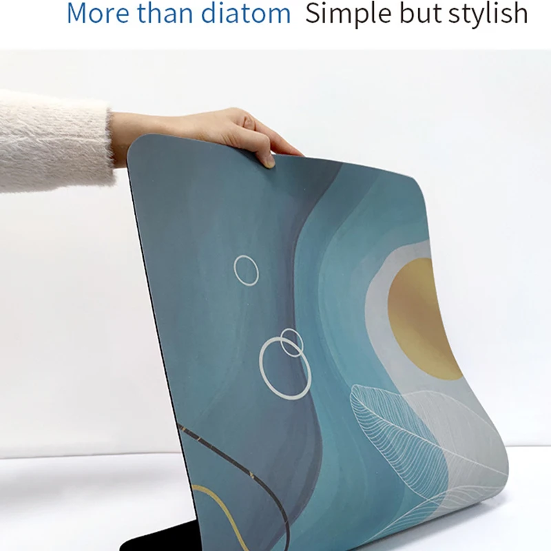 Супервпитывающий нескользящий коврик для ванной Быстросохнущий из диатовой