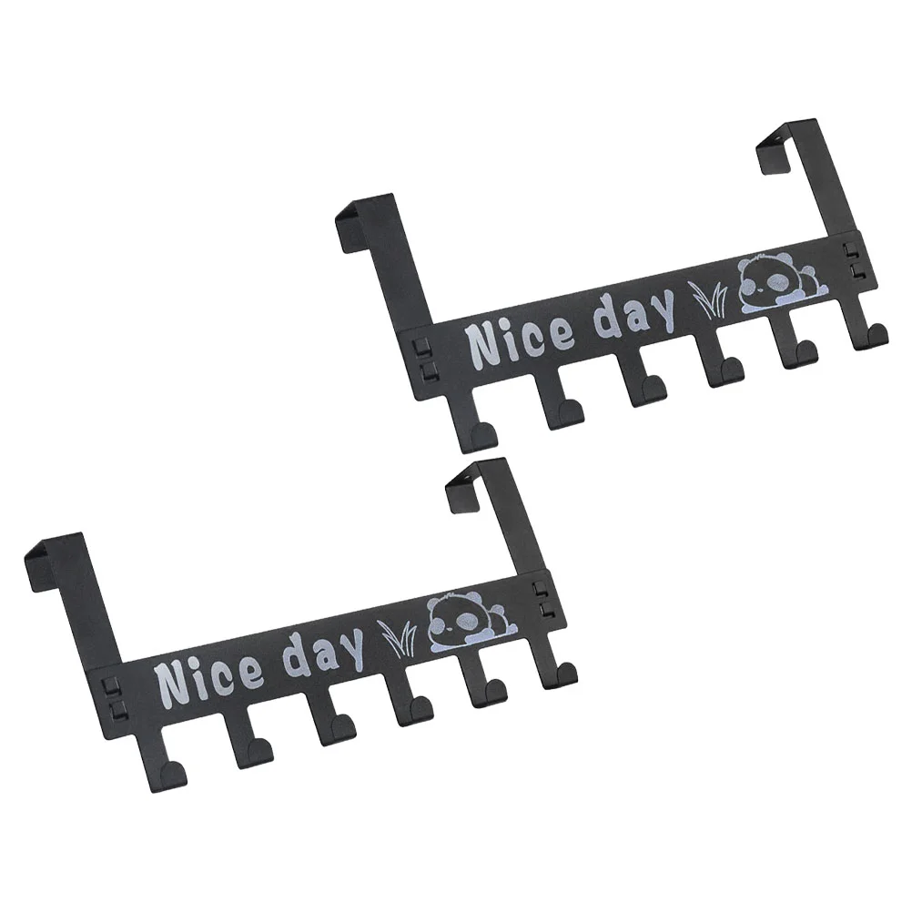 

2Pcs Hooks Steel Door Clothes Hooks Carbon Steel Clothes Hooks for Clothes Entrance Supply Home Decor