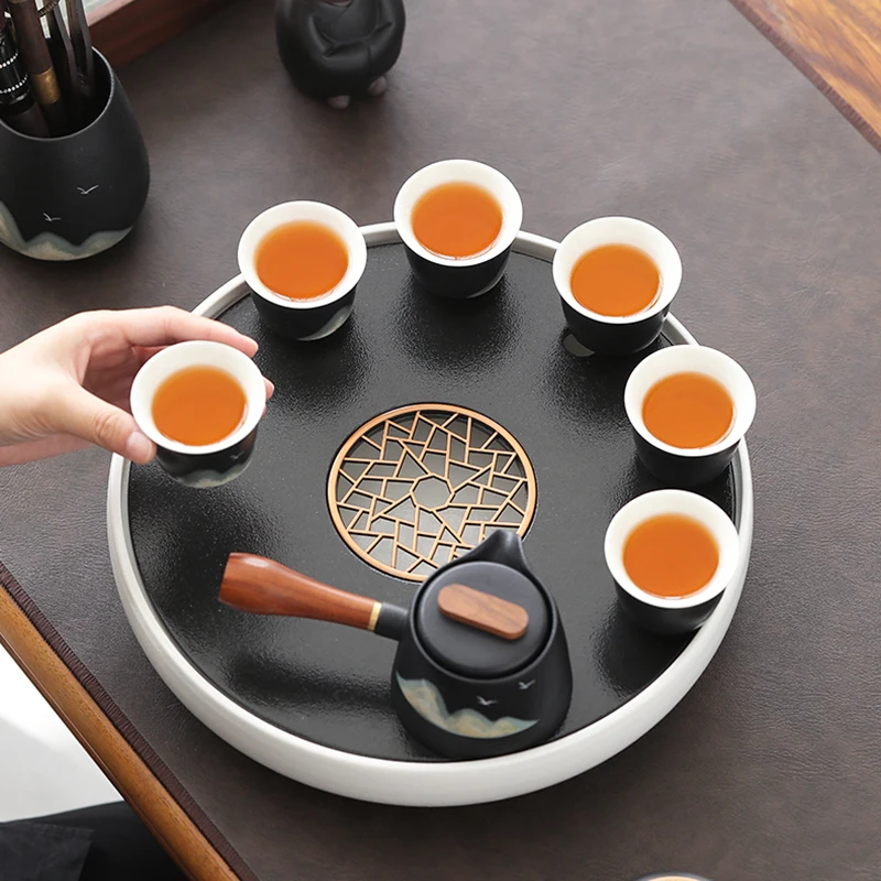 

Portable Tea Cup Ceramic Turkish Tea Luxury Kung Fu Chinese Tea Complete Sets Coffee Juego De Te Porcelana Porcelain YYY35XP