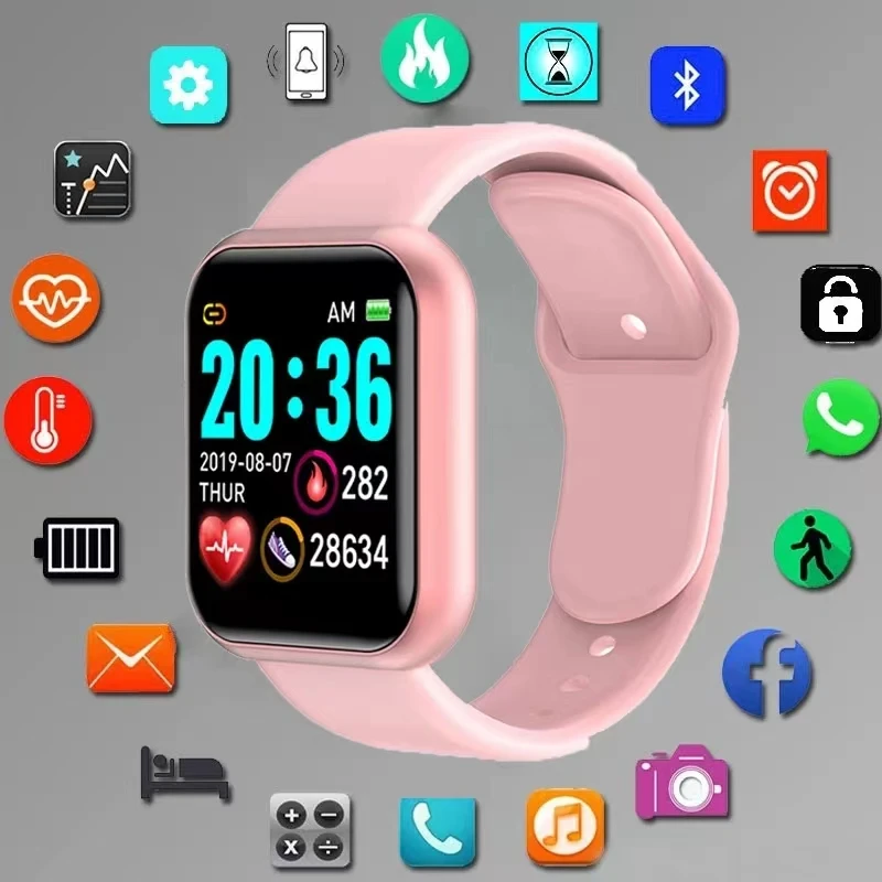 

Bluetooth Smart Watch D20 Pro Fitness Smartwatch Men Women Heart Rate Blood Preesure Monitor Sport Pedometer Smartbracelet Y68