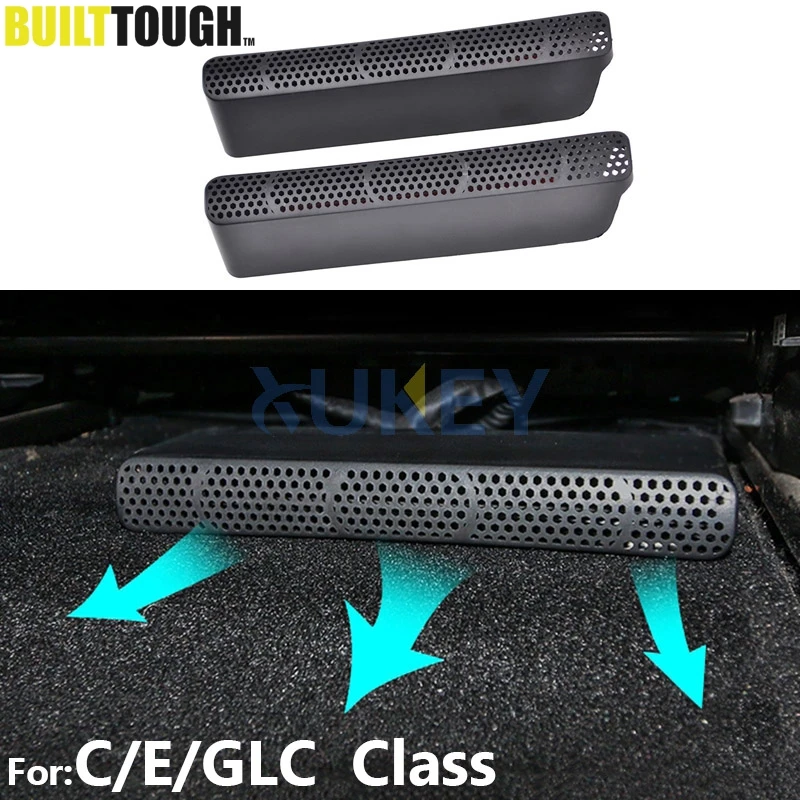 

Для Mercedes Benz C/E/GLC Class W205 W213 E200 E300 Заднее сиденье AC, тепловой пол, воздуховод, решетка, вентиляционное отверстие, накладка