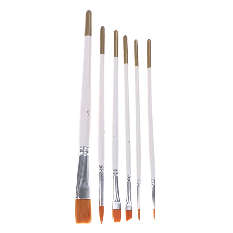 

6Pcs Art Painting Brushes Set Acrylic Oil Watercolor Artist Paint Brush Set Wholesale Newest Gift