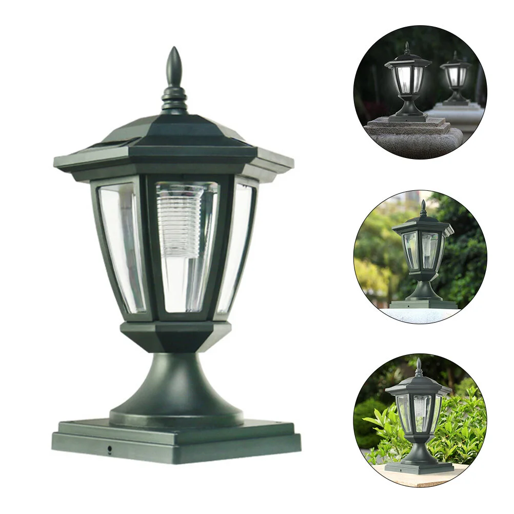 

Solar Lights Fence Dawn Lamp Lawn Floor Decor Column Garden Pillar Acrylic Outdoor