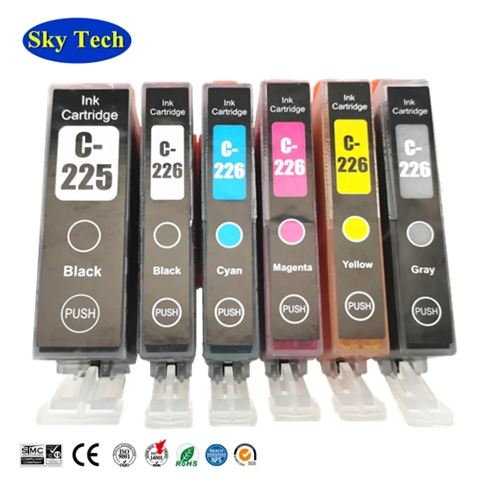 

SKY PGI-225 CLI-226 Compatible Ink Cartridge For Canon Pixma IX6520 IP4820 IP4920 MG5120 MG6120 MG6220 MG8120 MX712 MX882 MX892