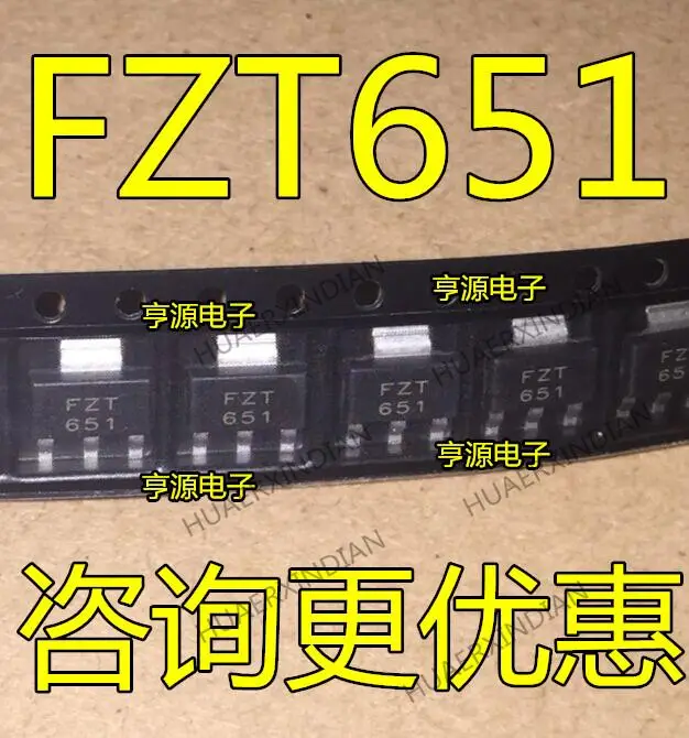 

10PCS New Original FZT651TA SOT223 NPN FZT651