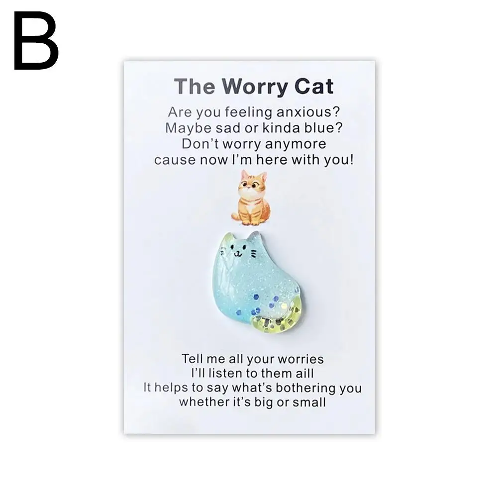 1Pc Pocket Greeting Cards Cute Cat Hug Inspirational Relationship Encouragement Keepsake And Card Exc B1S5
