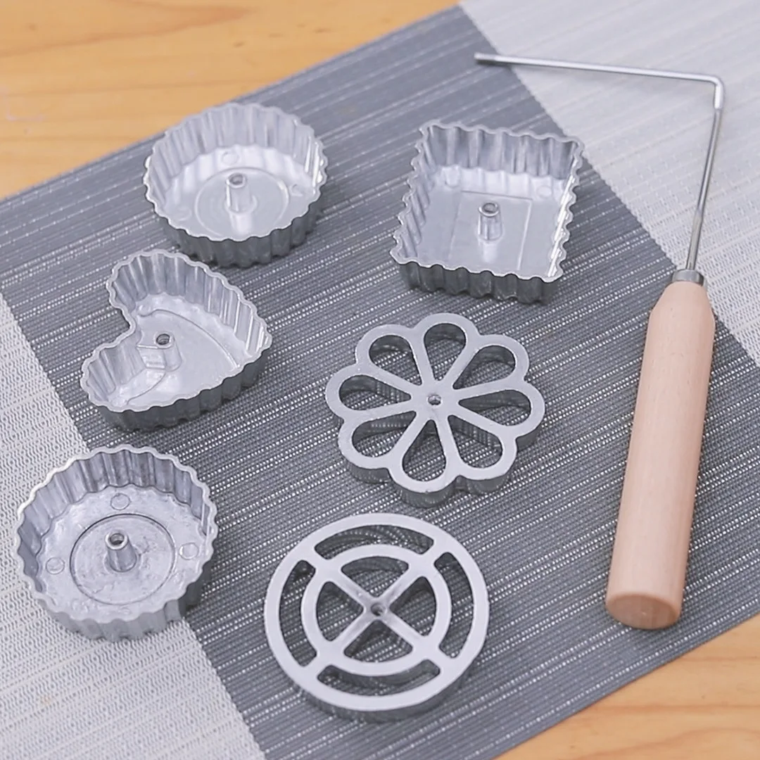 

1 Set Baking Mold Rosette Timbale Mould Set With Handle Detachable Food Grade Aluminum Alloy Cooking Mold Baking Accessories