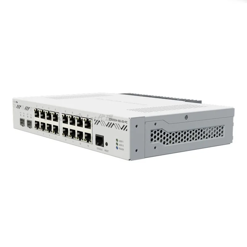 

New MikroTik CCR2004-16G-2S+PC 16 Gigabit 2 Gigabit Optical Port Smart Router