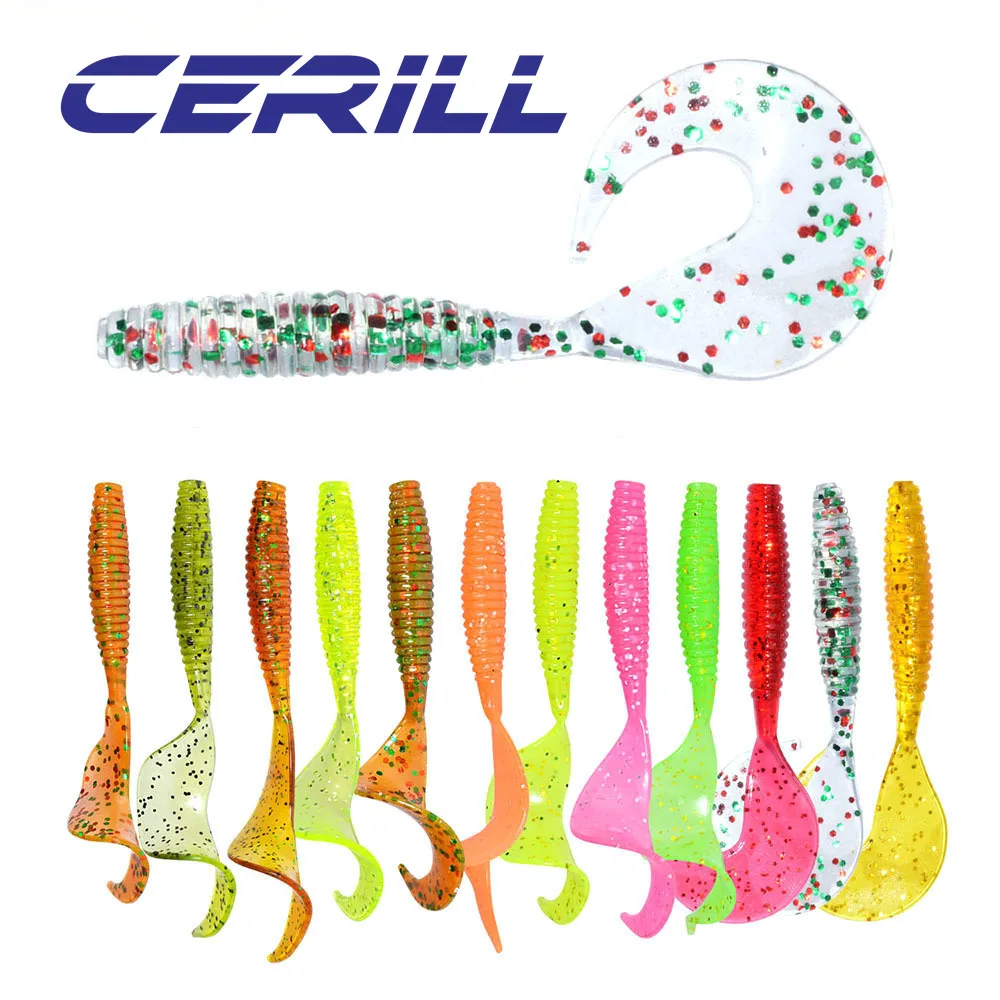 

Cerill 10 PCS 70mm 2g Shiner Soft Silicone Fishing Lure Worm Jigging Wobblers Shrimp Bait Carp Bass Artificial Swimbait Tackle