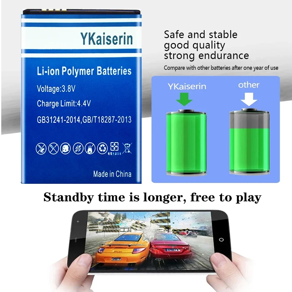 Аккумулятор YKaiserin BT50 для Motorola Moto A1200 A630 A732 BA250 C160 C193 C290 C975 C980 + инструмент