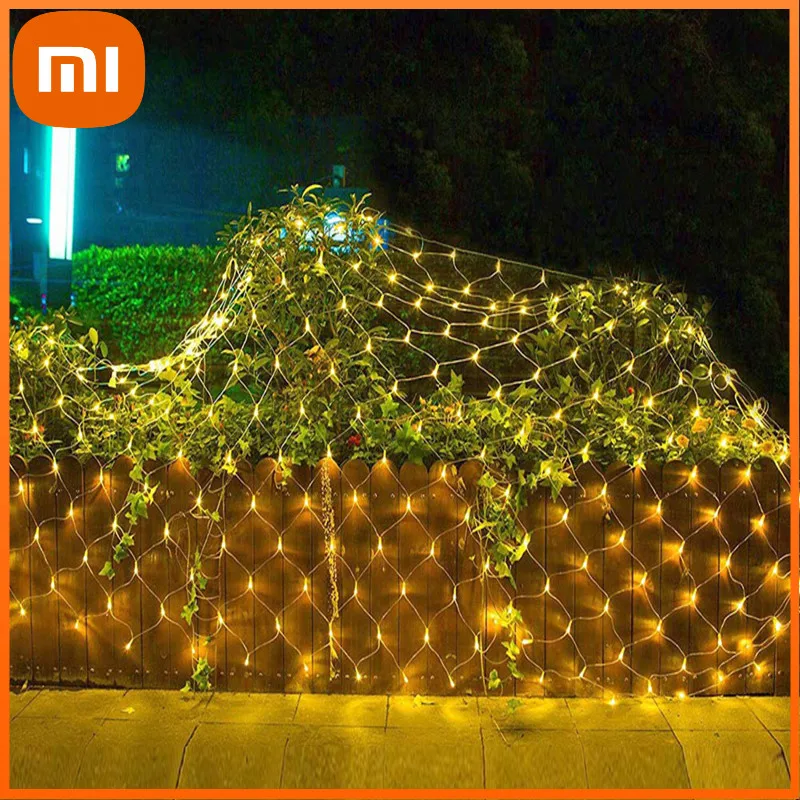 

Водонепроницаемая садовая мигающая гирлянда Xiaomi, праздничная садовая лампа-лента с дистанционным управлением
