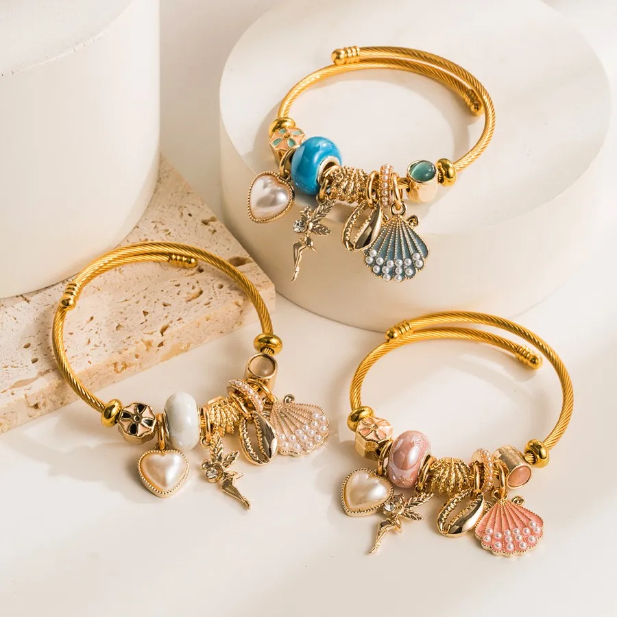 Регулируемый браслет из нержавеющей стали Love модные ювелирные изделия женский с