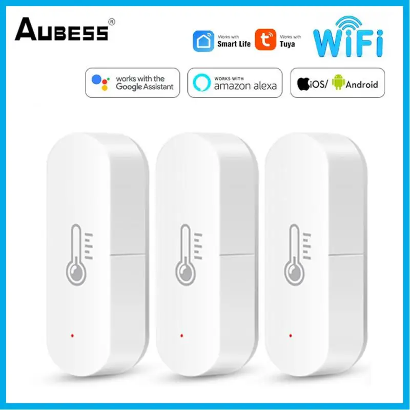 

Tuya WIFI Zigbee Temperature And Humidity Sensor Indoor Hygrometer Controller Smart Home APP Monitoring Works With Alexa Google