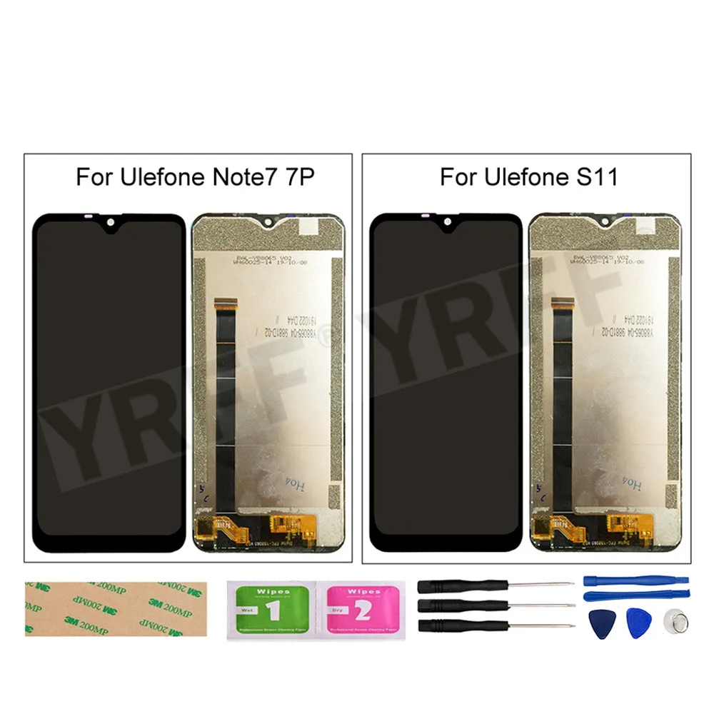 

LCD Display For Ulefone Note 7 / 7P Touch Screen Film Assembly Repair For Ulefone S11 Phone 6.1" LCD Display Tools