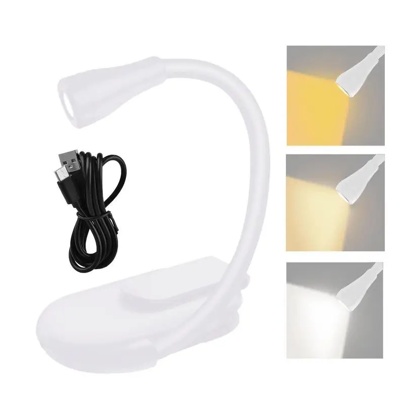 

Reading Lamp Rechargeable Book Light USB Charging Model Travel Night Light With Stand And Clip For Outdoor Travel Home