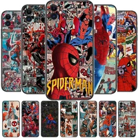 spiderman comic cartoon phone cases for iphone 13 pro max case 12 11 pro max 8 plus 7plus 6s xr x xs 6 mini se mobile cell