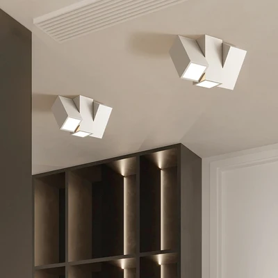 Диммируемый настенный потолочный светильник для входа в коридор квадратные