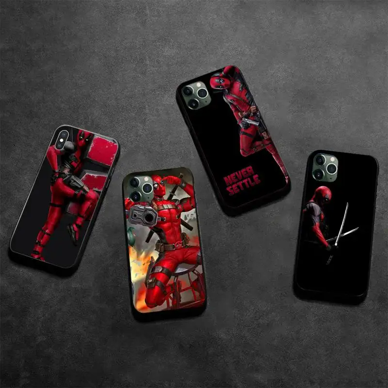 

Marvel deed pool Deadpool Phone Case For iphone 13 12 11 Pro Max Mini XS Max 8 7 Plus X SE 2020 XR cover