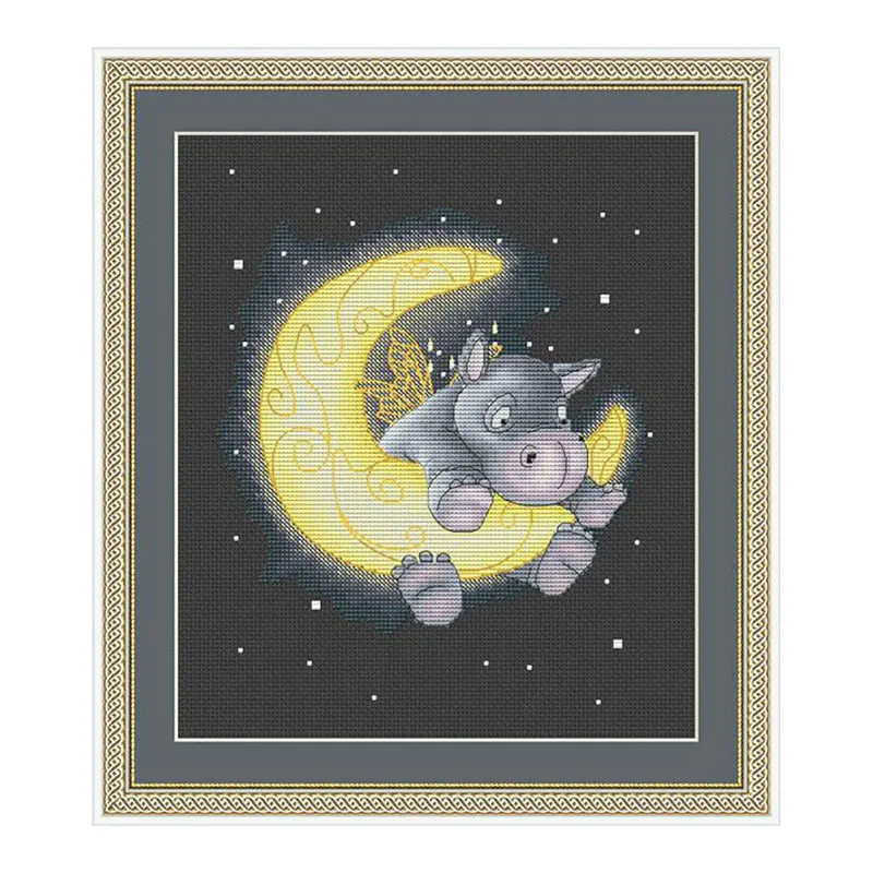 Вышивка луна схема. Вышивка "месяц". Луна крестиком. Полумесяц вышивка. Вышивка крестиком Луна.