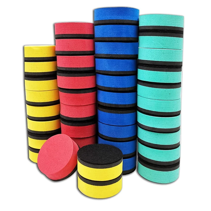 

Magnetic Dry Erase Erasers Round Chalkboard Cleaner Wiper For Kids And Classroom Teacher Supplies