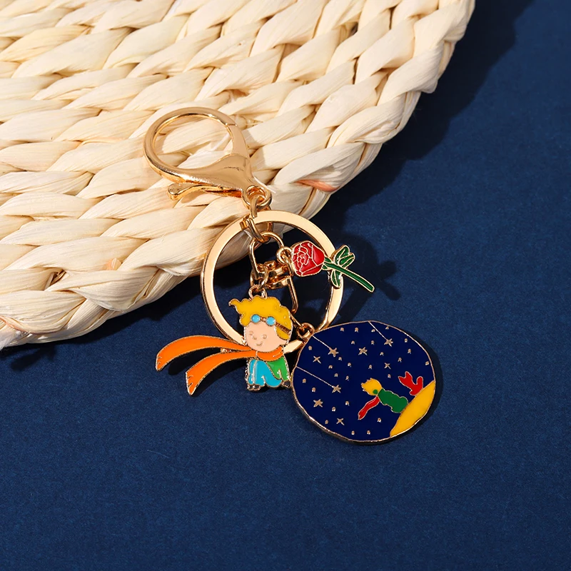 Милый лис Розовая Планета мальчик брелок-брелок подвеска ювелирные изделия Детская одежда Рюкзак обереги день святого Валентина Подарок Настраиваемые аксессуары.