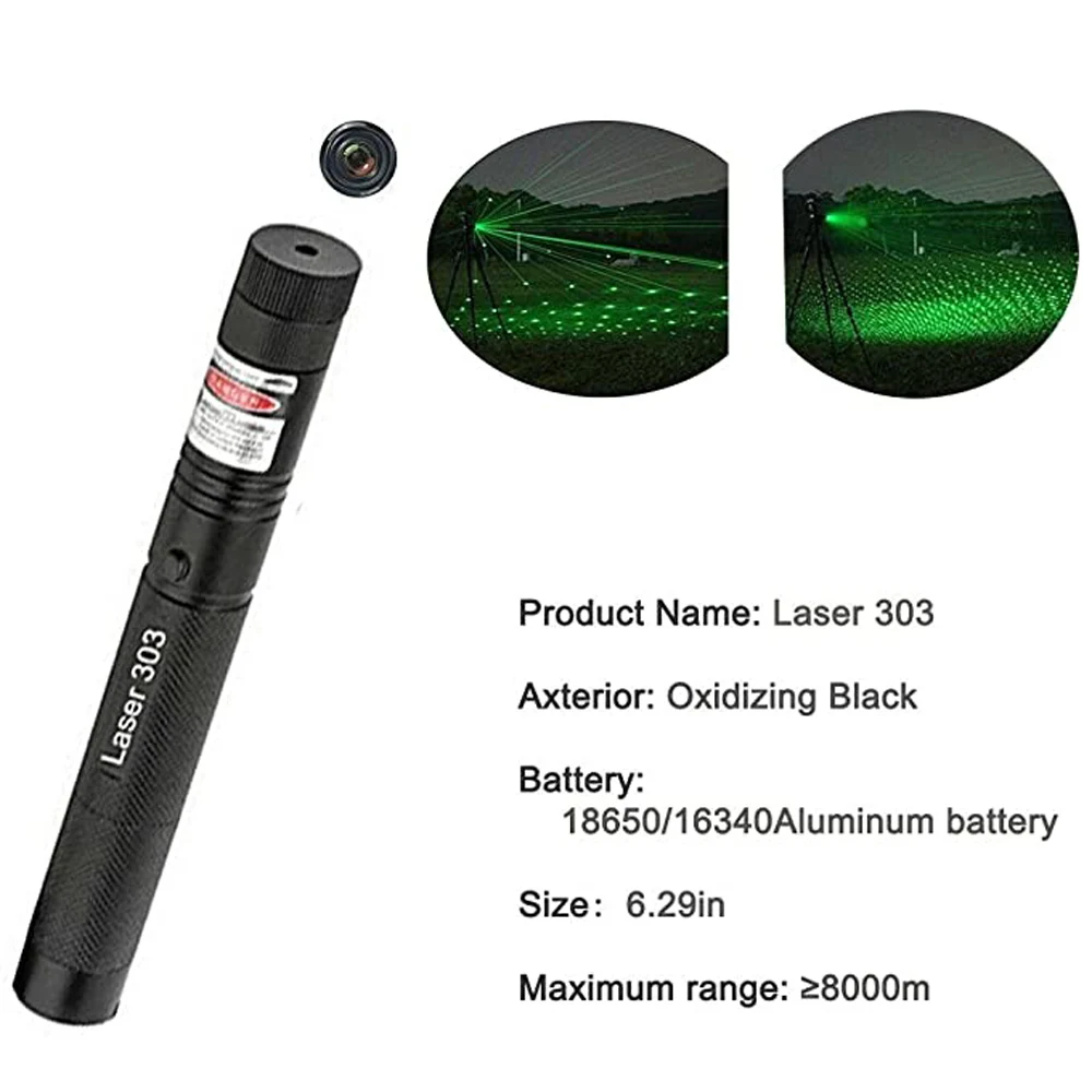 Зеленый лазерный прицел Красный Синий лазерная указка высокомощный лазер с