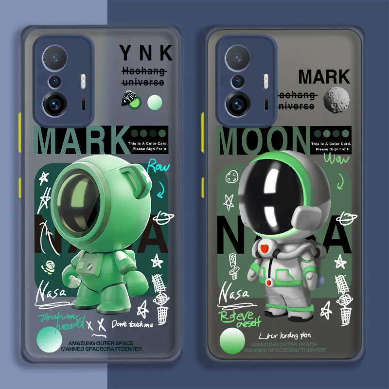 

Cell Astronauts Space Suit Station Case Cover for Xiaomi Mi 11 Lite 10 12 9 8 Pro 5G Max CC9 Ultra 5X 10S Max2 PC Soft Edge