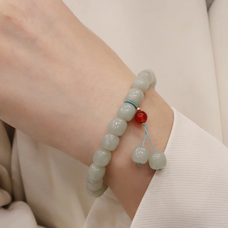 

Natural Jade Bracelet Beads Temperament Jewelry Accessories Gifts Wholesale Strand Bracelet For Women