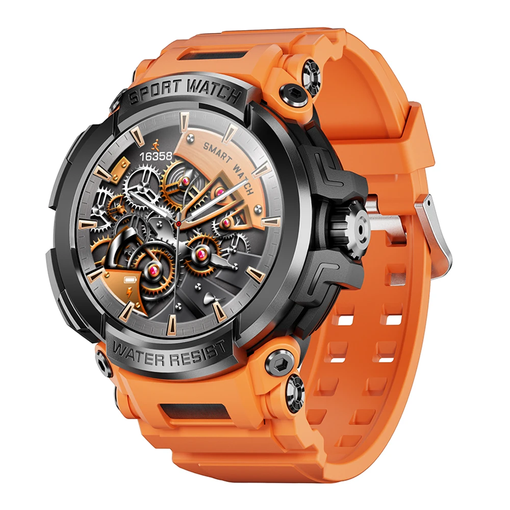 

Outdoor Watches 1.55 Inch 360*360 HD 600mAh Battery IP68 Waterproof 100+ Modes Sport Smart Watch Bluetooth Call Smartwatch
