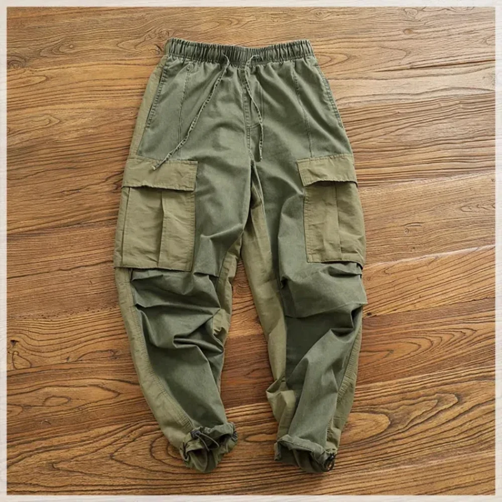 Комбинезон мужской с карманами цветная уличная одежда в японском стиле