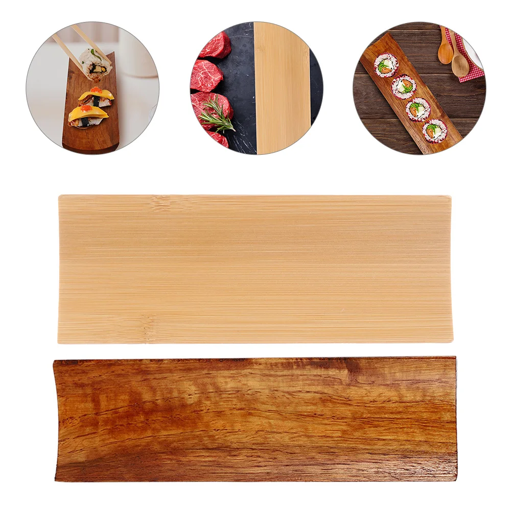 

2Pcs Sushi Trays Japanese Sushi Dish Sashimi Serving Tray Steak Board