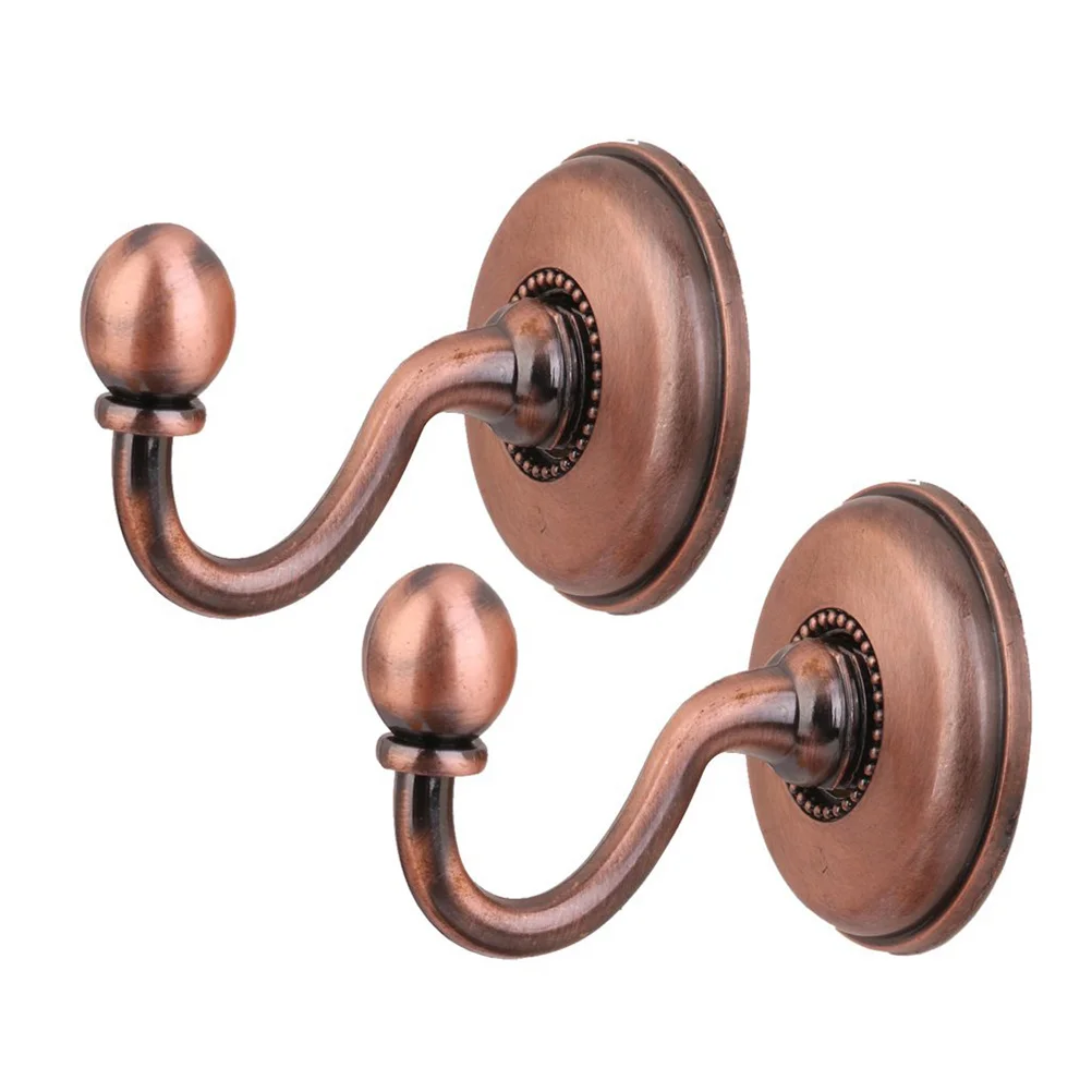 

2 Pcs Curtain Rod Hangers Curtain Hooks Drapes Black Curtains Curtains Hooks Curtain Rod Hooks Curtain Holdbacks Lace