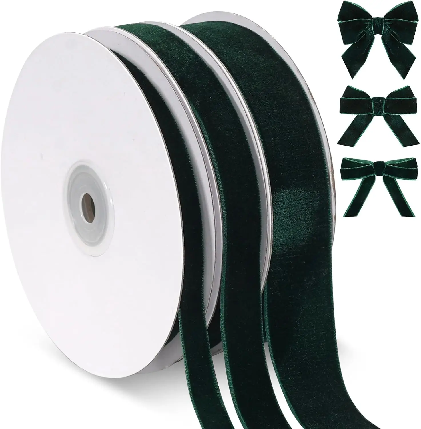 10M Velvet Ribbon Vintage Thin Velvet Ribbon for Christmas Tree Gift ...