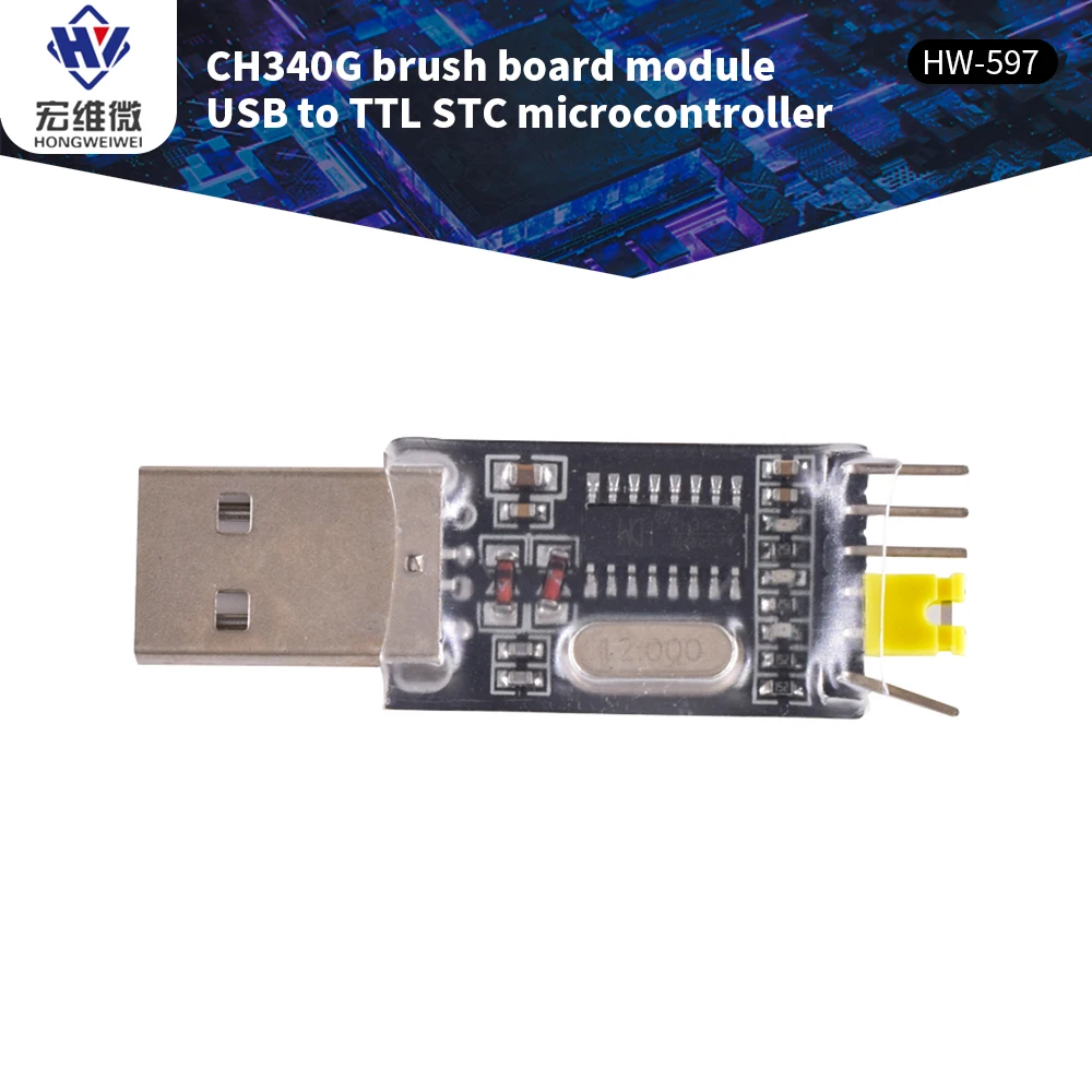 

3.3 5V CH340G Module USB To TTL Converter UART Upgrade Download A Small Wire Brush Plate STC Microcontroller Board USB To Serial