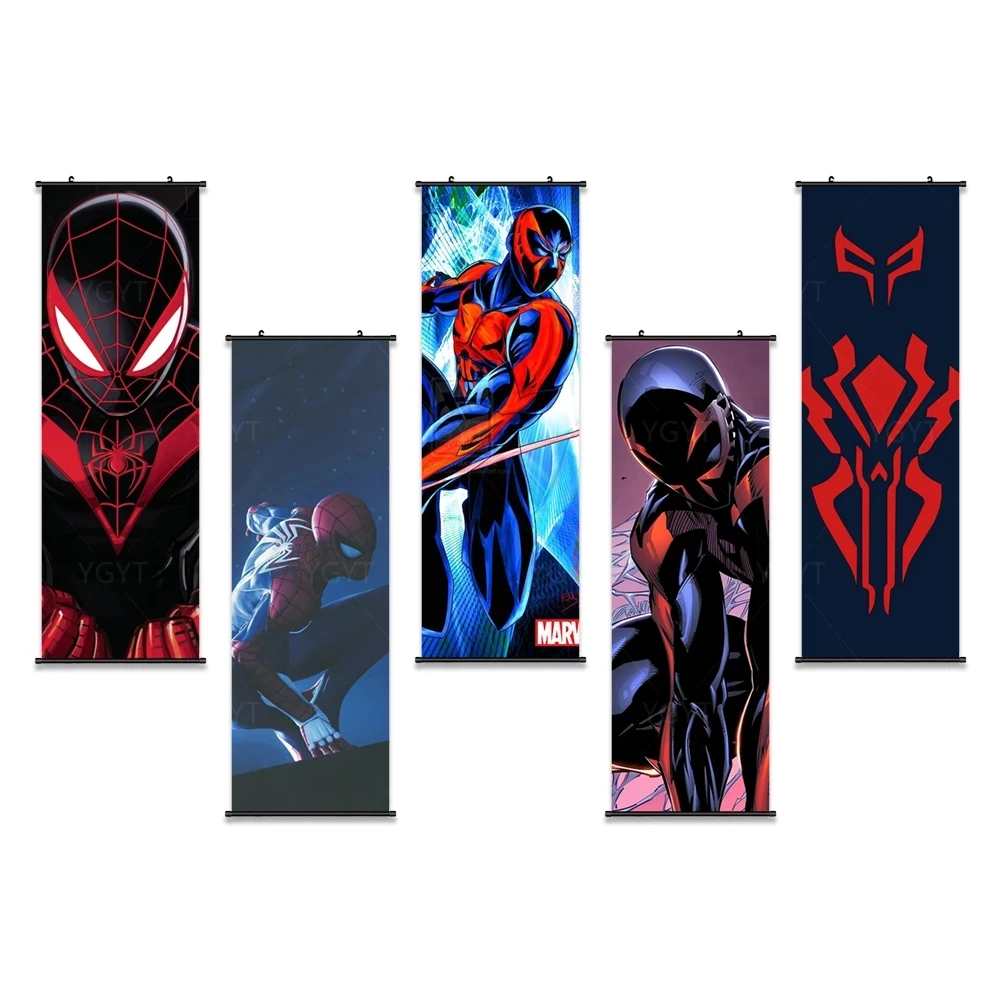 

Wall Art Spider Man Canvas Mural Movie Pictures Painting Marvel Printed Avengers Poster Plastic Hanging Scrolls Home Decoration