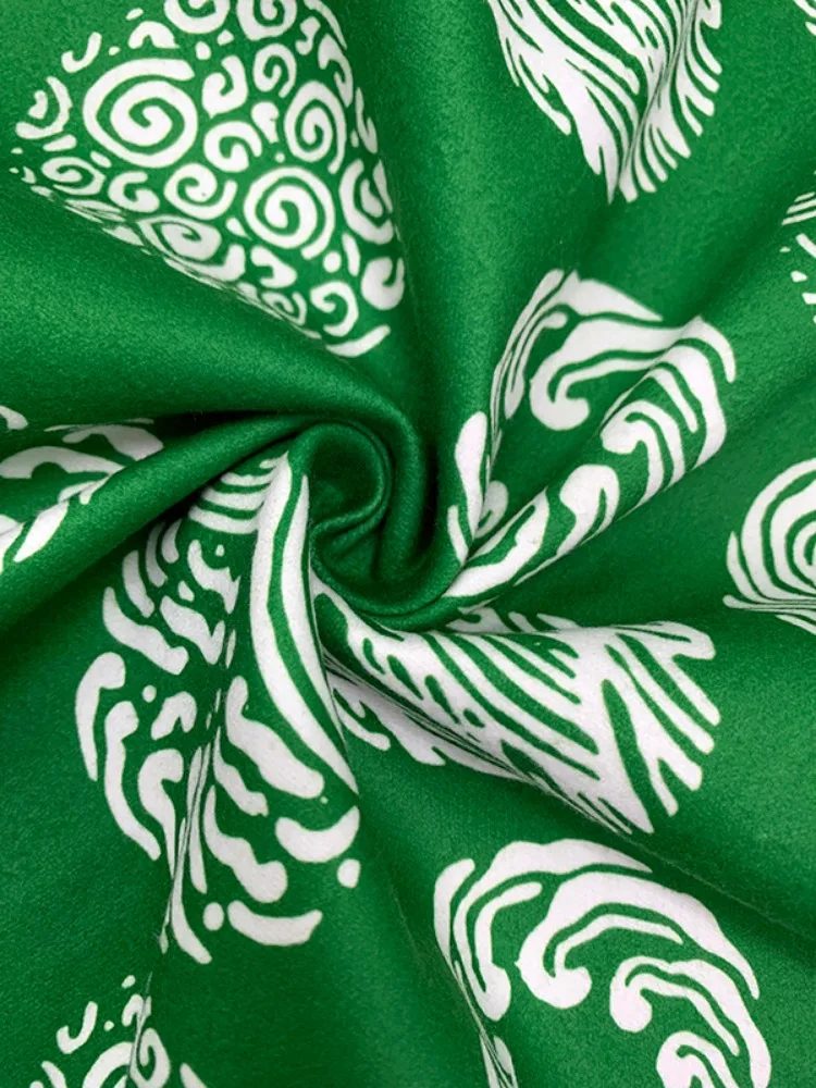 Женское длинное пальто с принтом